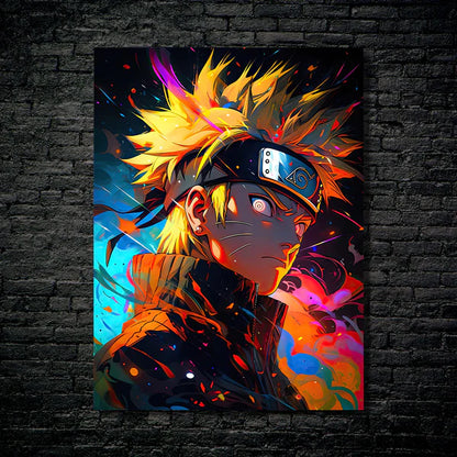 Inkjet Naruto-  HD Shining Metal Poster