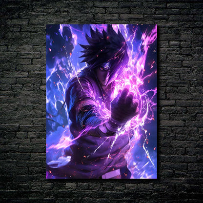 Lightning Purple Sasuke-Artwork