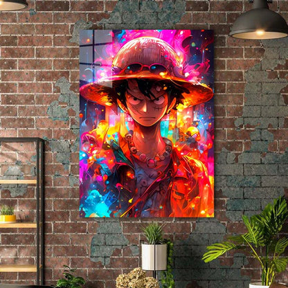 Explosión de neón Luffy-Artwork 