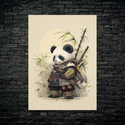 Pacífico Panda Samurai-Obra de arte 