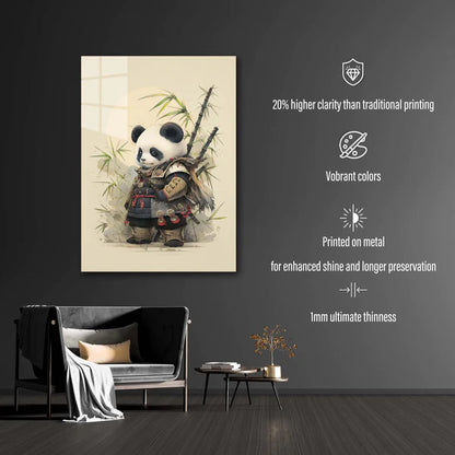 Pacífico Panda Samurai-Obra de arte 