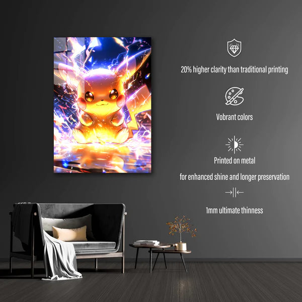 Póster lindo de Pikachu 