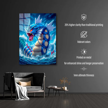 Pokemon Gyarados-Obra de arte 