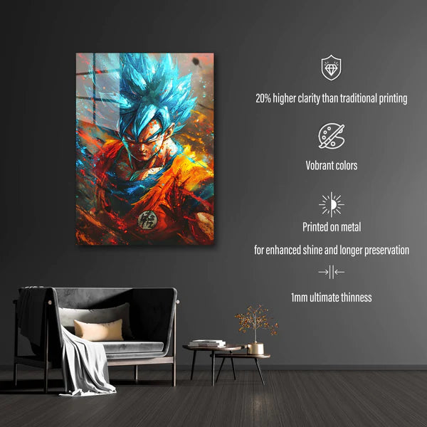 Rainsplash Paint Goku-Artwork