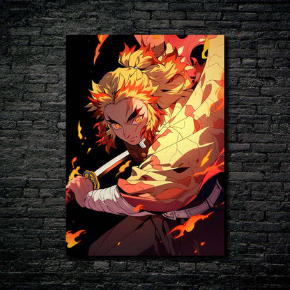 Rengoku Hashira Demon Slayer-Artwork