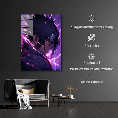 Sasuke Purple Lighning-Artwork