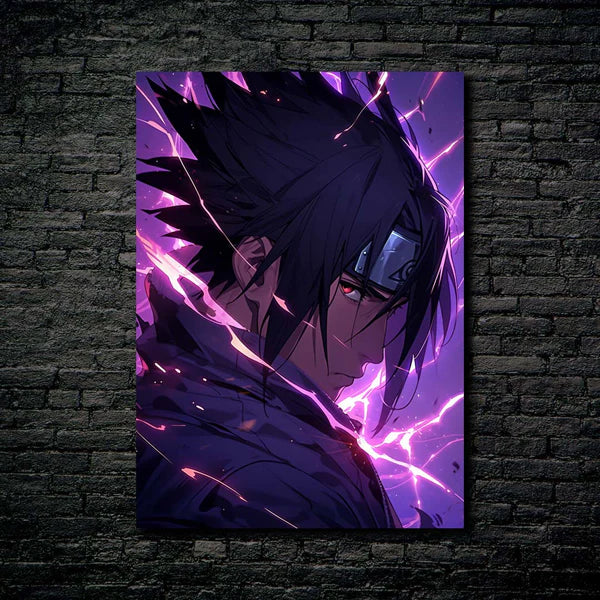 Sasuke Purple Lighning-Artwork