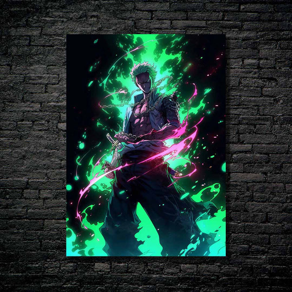 Zoro Néon Cyber ​​Robot Punk One Piece 12 