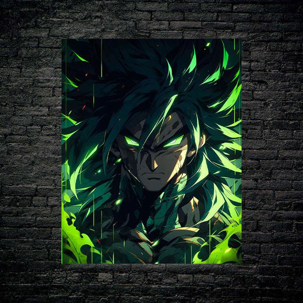 B00014-Art Broly- HD Shining Metal Poster