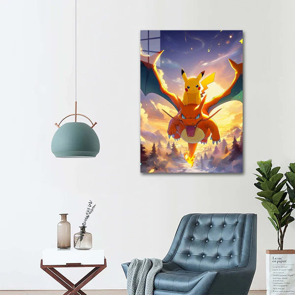 pichachu y charizard Pokemon 2-Artwork 