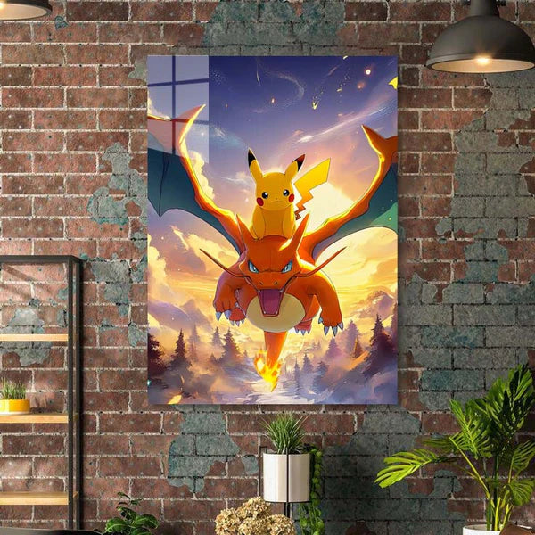 pichachu y charizard Pokemon 2-Artwork 