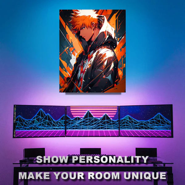 B00020-Kurosaki Ichigo- HD Shining Metal Poster